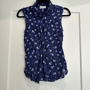 UNIQLO Sleeveless Floral Blouse